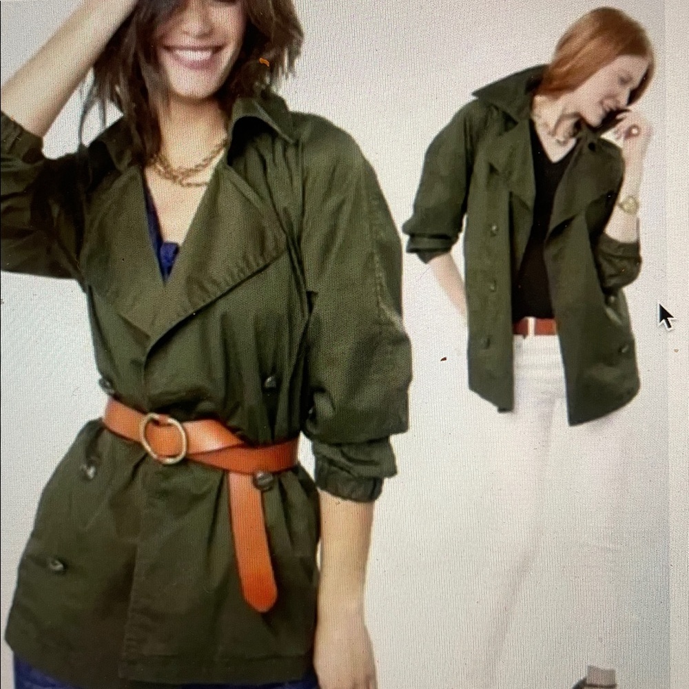 Cabi expedition trench in olive green sz M style 5478
